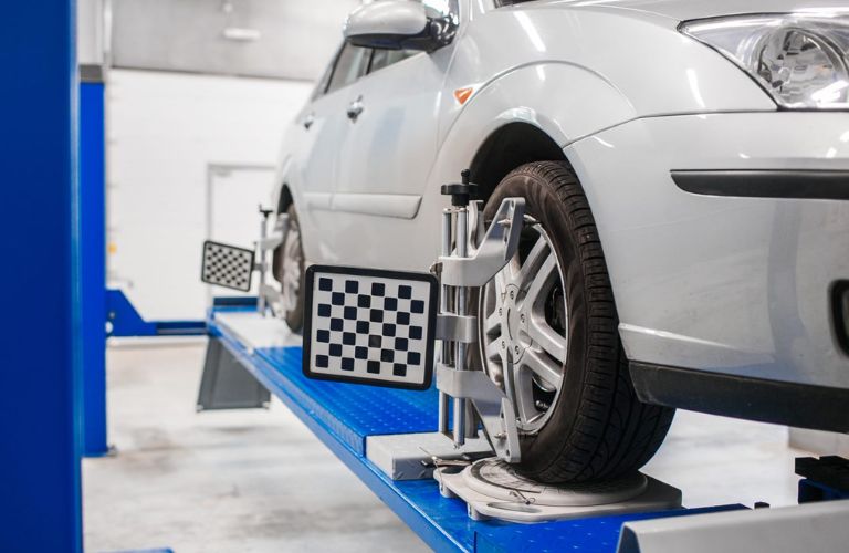 Front-end alignment service at service center
